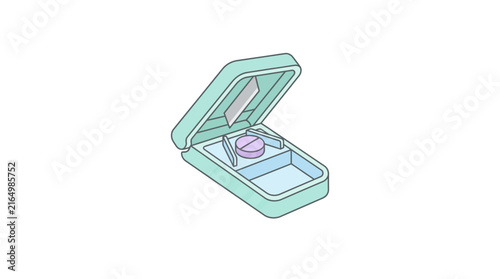 Pill Cutter Vector Illustration