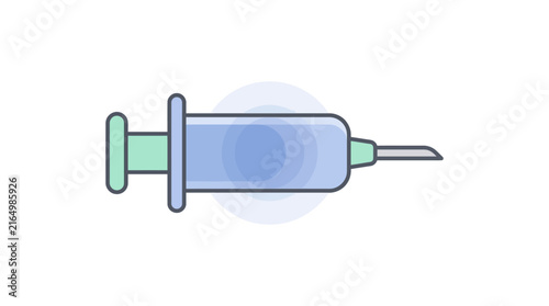Medical Syringe Flat Icon