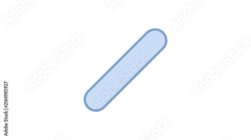 Minimal Blue Rounded Rectangle Vector Element