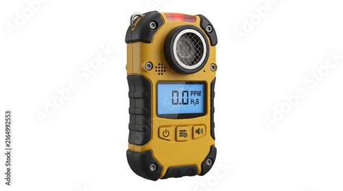 Hydrogen Sulfide Detector Rendering for Toxic Gas Detection and Industrial Safety