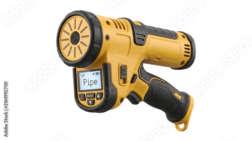 Handheld pipe detection device with electronic scanning sensor, rugged compact housing