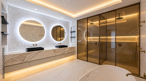 modern bathroom in a hotel