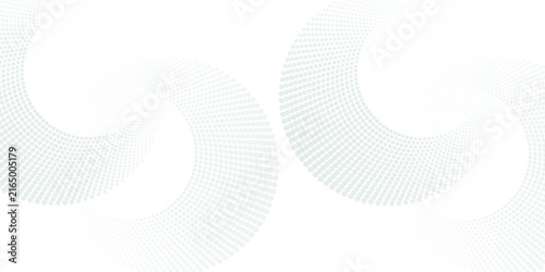 Ethereal Mint Emerald Halftone Waves with Soft Circular Particle Flow and a Clean Modern Aura