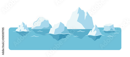iceberg glacial north pole illustration