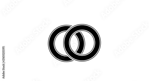 Ring set icon shows two simple interlocking black circles