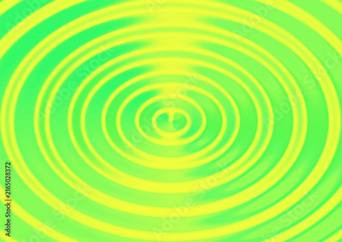 Abstract background featuring concentric circles in vibrant neon yellow and bright lime green creating a hypnotic ripple effect pattern