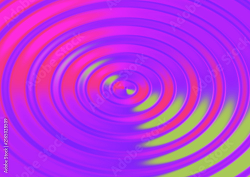 Abstract background featuring vibrant purple pink and lime green concentric circular waves creating a dynamic and hypnotic ripple effect