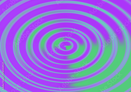Abstract background featuring vibrant concentric circles in shades of purple and green creating a mesmerizing hypnotic ripple effect pattern
