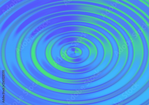 Abstract digital background featuring concentric circular ripples in vibrant shades of blue and green creating a hypnotic motion effect