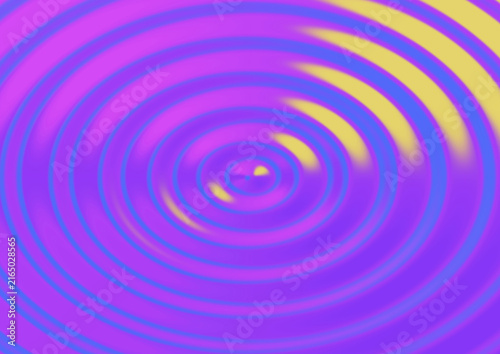 Abstract background featuring concentric circles in vibrant purple and yellow colors creating a hypnotic and dynamic visual ripple effect