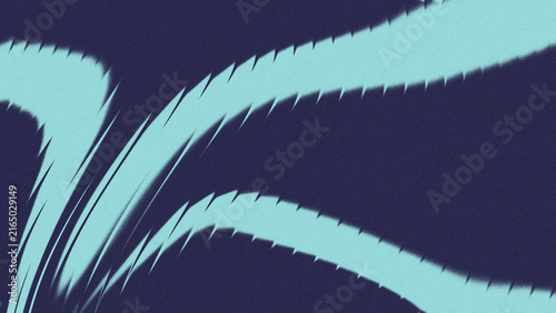 Abstract noise texture with abstract wave shapes in light cyan on a dark blue textured background.