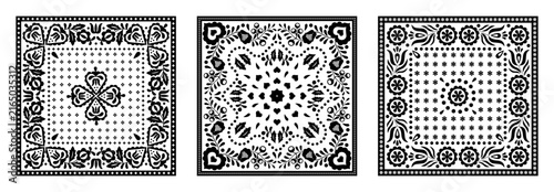 bandana, scarf, floral, blue, white, pattern, fabric, cotton, textile, handkerchief, square, vintage, botanical, flower, leaf, nature,
