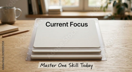 Focus on current goals, master one skill today, learning and growth