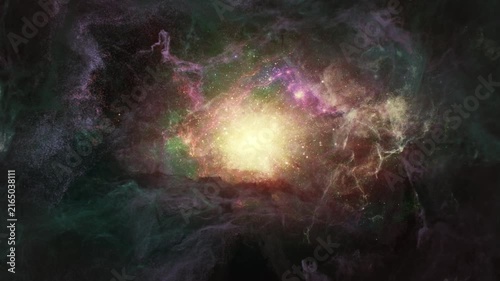 Celestial Galaxy Dust Motion Seamless.