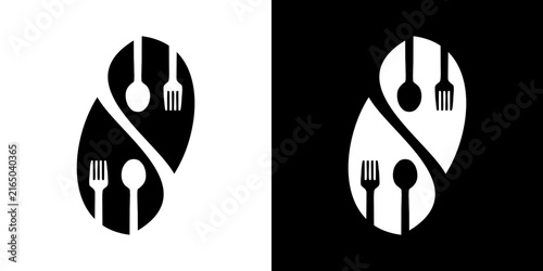 modern simple vector food logo