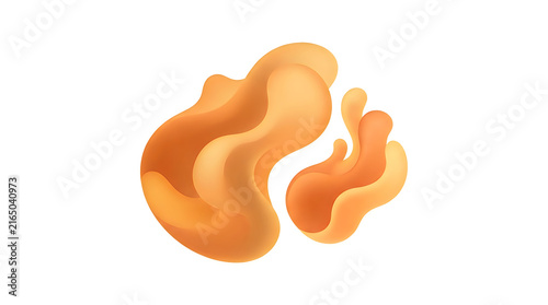 Human kidney organ illustration isolated