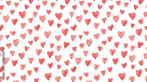 Collection of colorful pixel art hearts in different shapes and sizes