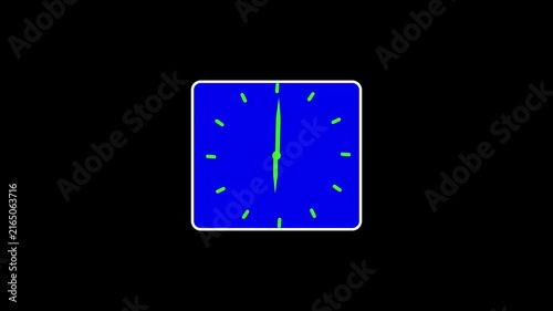 4k seamless loopable Stopwatch clock animation, stop watch clock animated on black background.