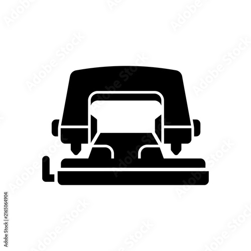 Bild auf Leinwand Paper hole puncher tool icon isolated vector