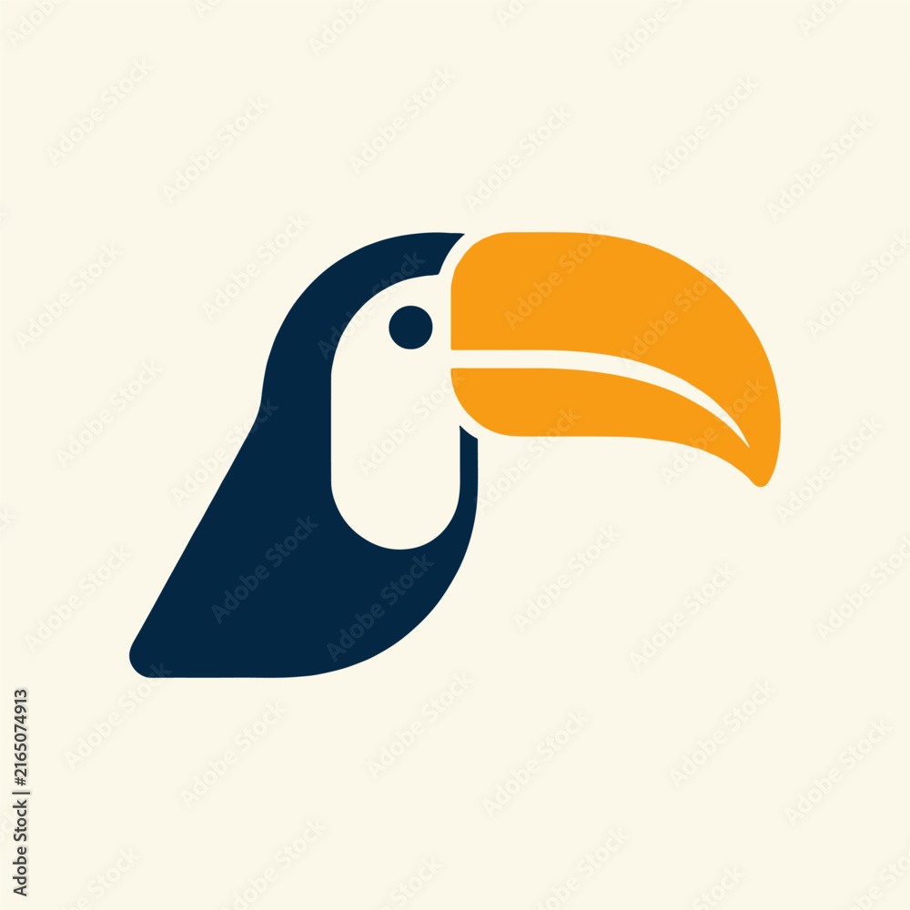 Naklejka premium Toucan Logo