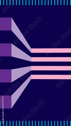 vertical background, 9:16 aspect ratio, abstract cyberpunk geometric 3D perspective. perfect for modern tech designs, gaming banners, mobile wallpaper. SVG file for sale exclusively on Adobe Stock