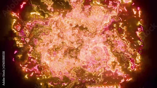Glowing Neon Liquid Energy Abstract Motion