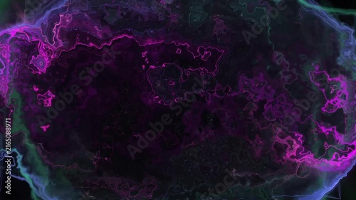 Glowing Neon Liquid Energy Abstract Motion