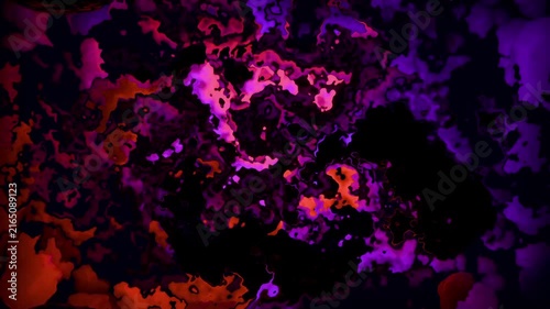 Glowing Neon Liquid Energy Abstract Motion