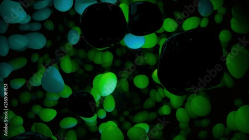 Glowing Neon Liquid Energy Abstract Motion
