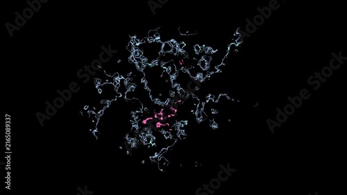 Glowing Neon Liquid Energy Abstract Motion