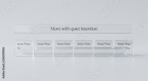 Transparent Tabs Labeled Inner Flow With Text Move With Quiet Intention