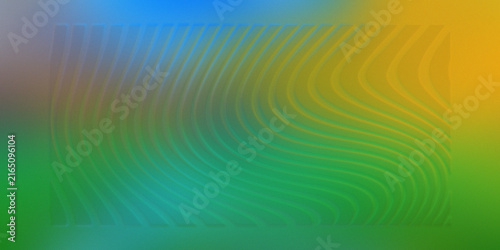 Abstract background featuring wavy stripes with blue and yellow gradients.