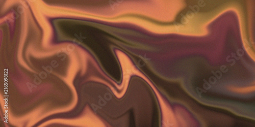 Abstract liquid paint texture with deep orange and dark burgundy swirls.