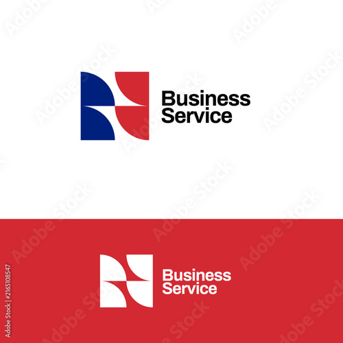 Abstract Modern Tiles Logo Shape Design