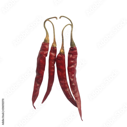 фотографія Red Chili Peppers Isolated on  transparent Background