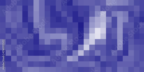 Abstract pixelated mosaic of deep blue and white squares forming a textured, swirling pattern vector