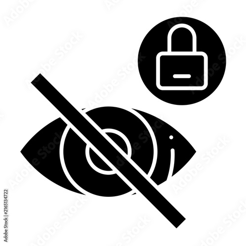 Konstfotografi Eye Off Glyph Icon
