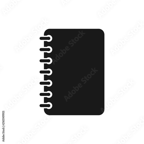 black notebook icon