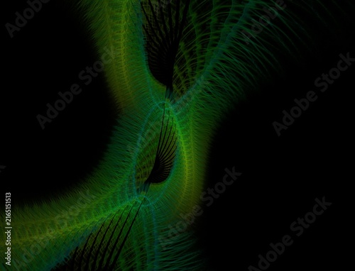 Abstract Vibrant Fractal Flame Artwork