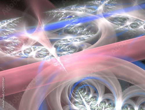 Abstract Vibrant Fractal Flame Artwork