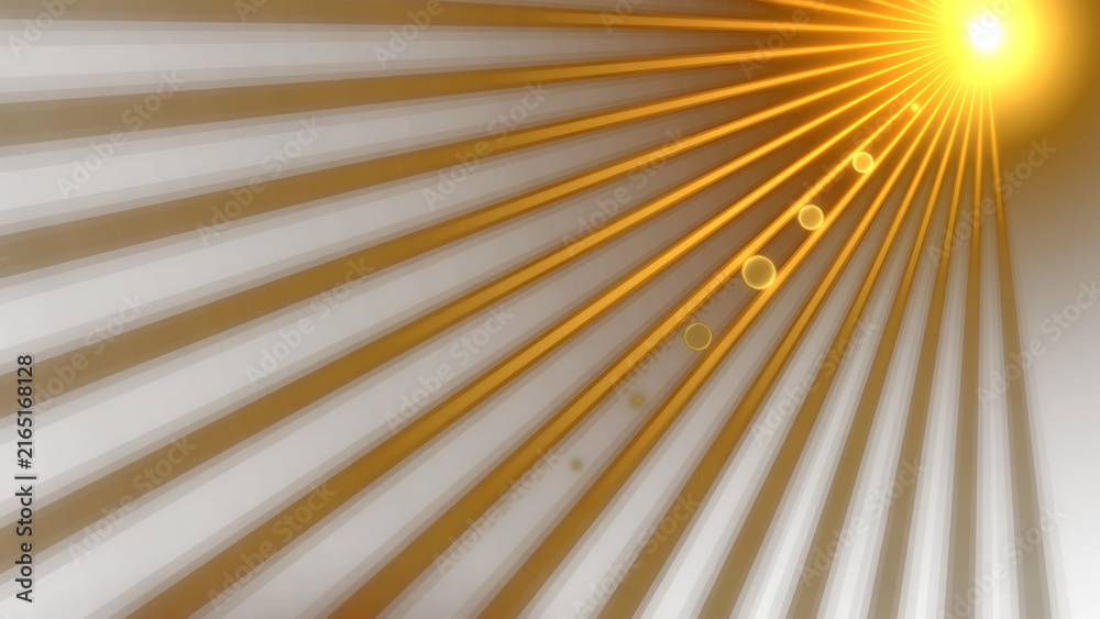 Fototapeta premium Vibrant Golden Sunburst with Glowing Light Rays - Radiant Energy & Inspiration, Transparent PNG