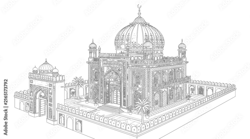 Obraz premium Sufi_dargah_with_domed_roof_202607312004 [Converted]