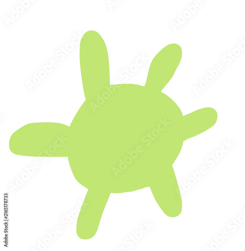 Green Sun Doodle