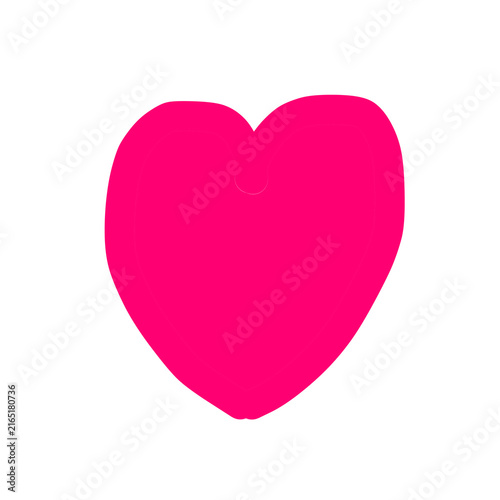 Pink Heart Doodle Love