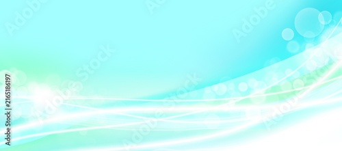 たくさんの光と光線が波のように流れる透明感のある背景素材