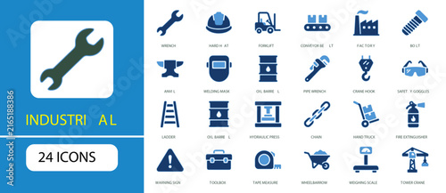 Industrial and Manufacturing Vector Icon Set.ai