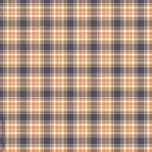 Dark Grey and Ochre Checkered Grid Pattern for Textile and Packaging