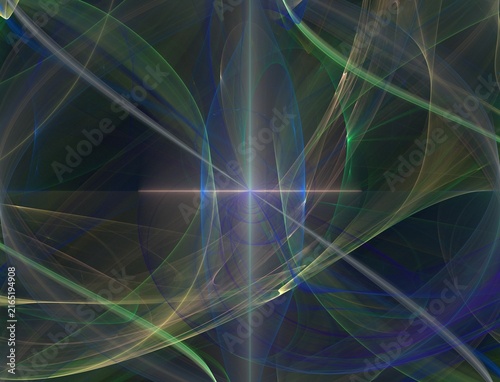 Abstract Vibrant Fractal Flame Artwork
