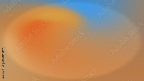 Abstract swirling fluid gradient blend with warm orange and cool blue tones creating a soft ethereal luminescence perfect for digital art backgrounds and design elements