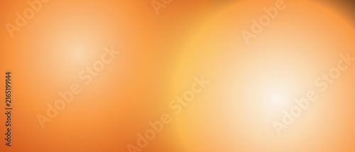 Foto Warm orange and yellow light orbs on soft gradient background for cozy designs